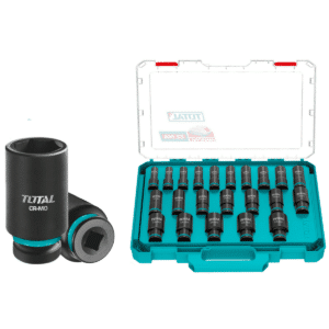 SET DADOS IMPACTO 1/2'' / 78MM 22PCS CR-MO MALETIN MODULAR INDU - THKISD12226L