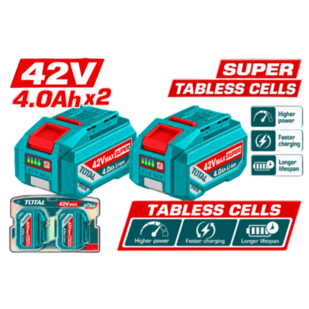 SET BATERIA LI-ION 42V 2X4.0AH TABLESS CELLS (TC) – TFBPM4026