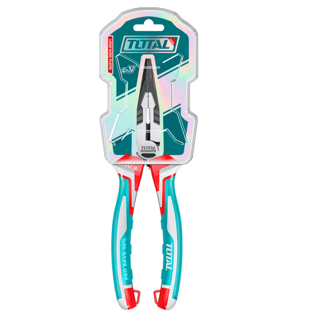 PINZA DE FUERZA PUNTA LARGA CURVA 6» 160MM CR-V / TPR MEJ: 50% INDUSTRIAL – THT241608S