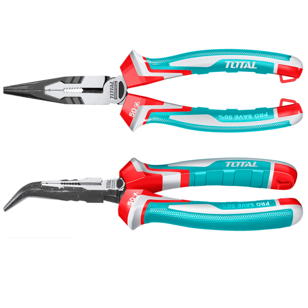 PINZA DE FUERZA PUNTA LARGA CURVA 8» 200MM CR-V / TPR MEJ: 50% INDUSTRIAL – THT241808S
