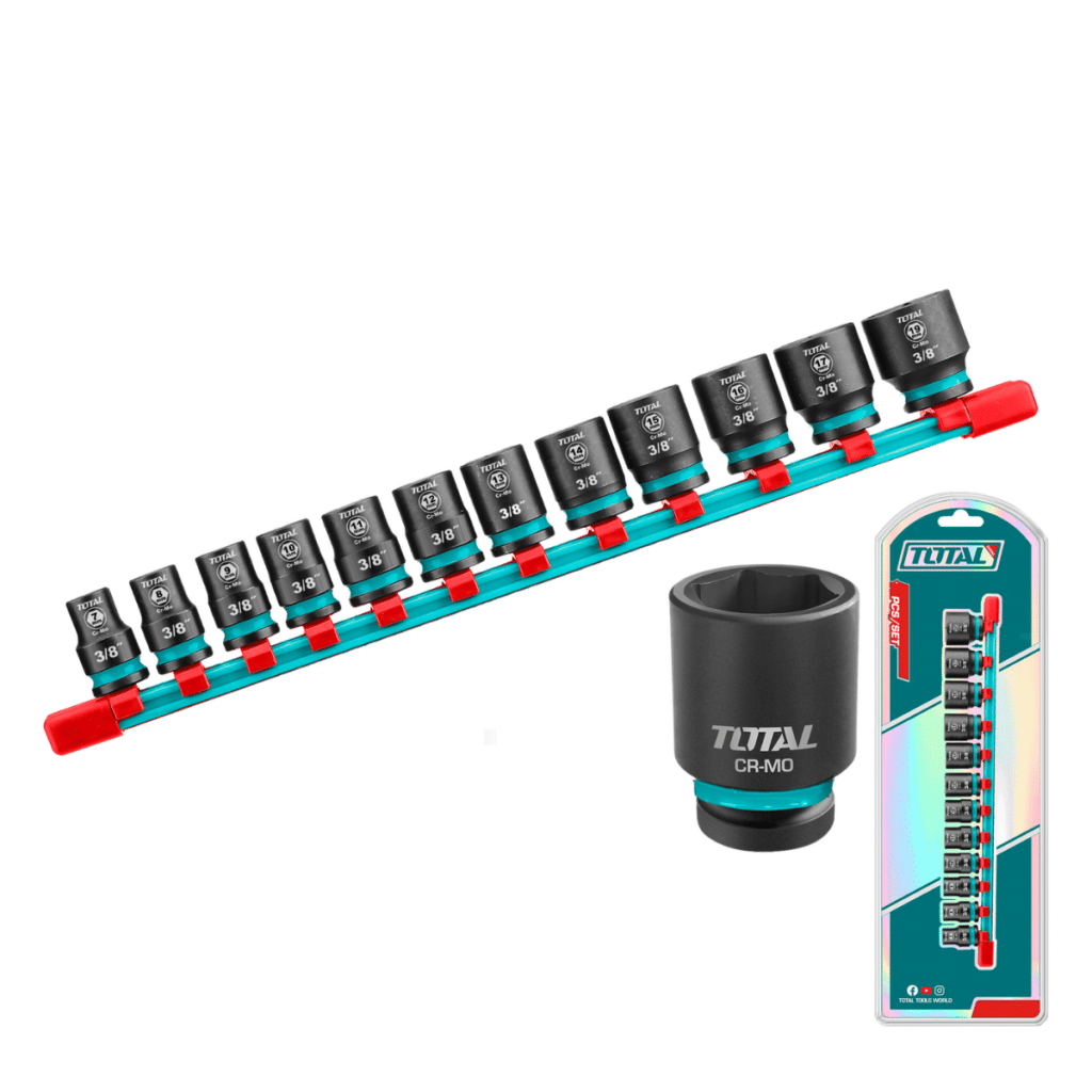 SET DE SOCKETS IMPACTO 12PCS CR-MO 6/PT 3/8PULG BLISTER INDUSTRIAL – THTISD38128