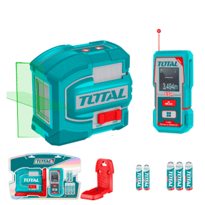 SET NIVEL LASER + MED. DISTANCIA 55M + ACC Y BATERIAS INDUSTRIAL - TLL260403